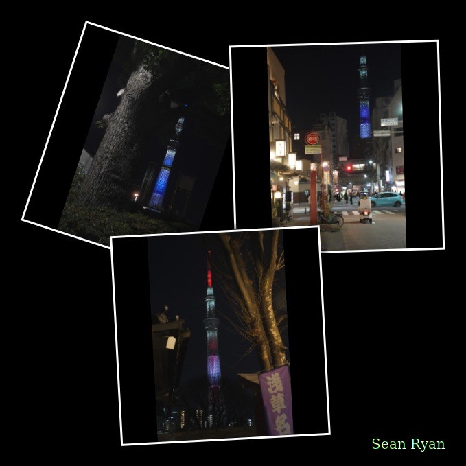 Tokyo - Skytree Across The Samura River By Night